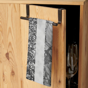 Paño De Cocina Mármol Leopardo Brillo Rayas Glam 4