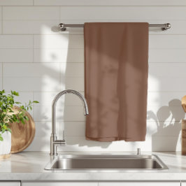 Paño De Cocina Marrón Mocha Color Sólido | Clásico | Elegante