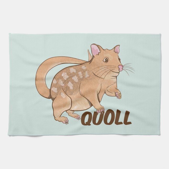 Paño De Cocina Marsupial australiano Quoll (Horizontal)