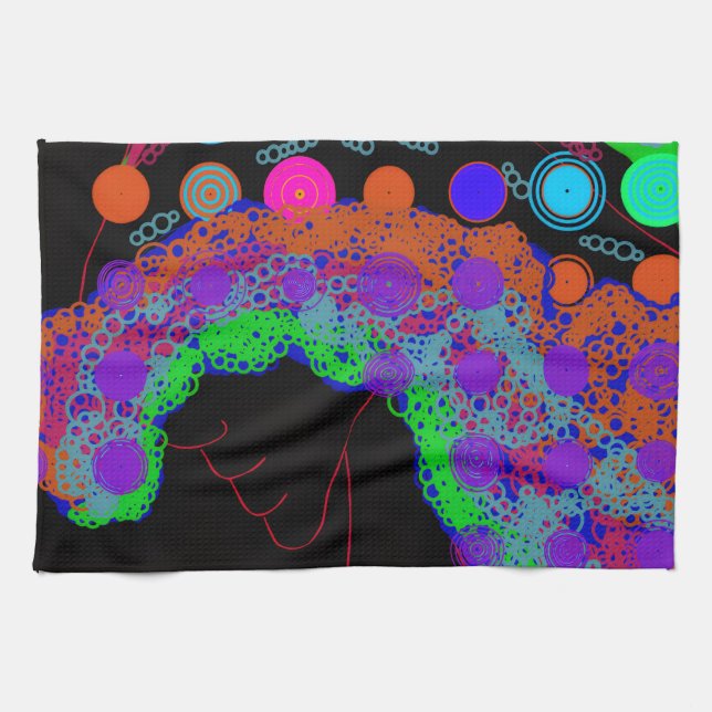 Paño De Cocina Marvelous Miss Funny Girl Kitchen Towel (Horizontal)