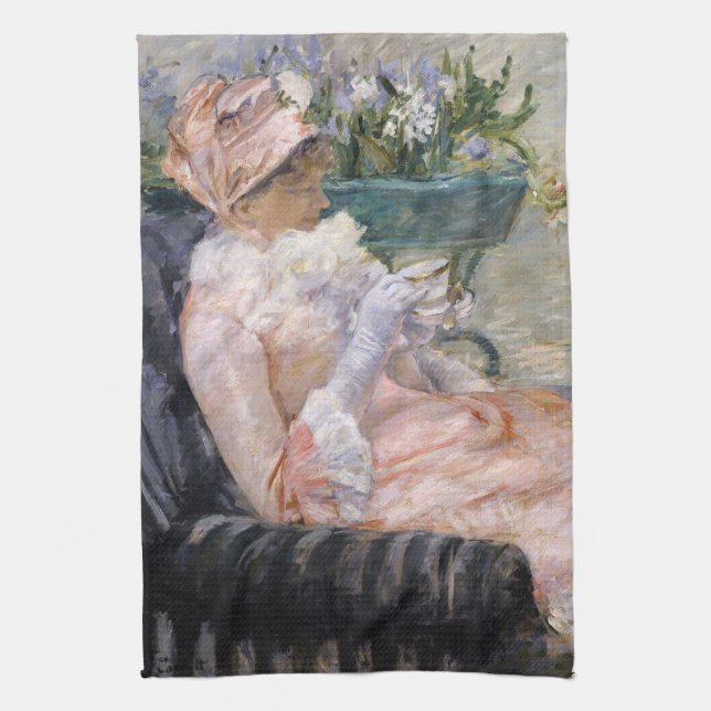 Paño De Cocina Mary Cassatt - La taza de té (Vertical)