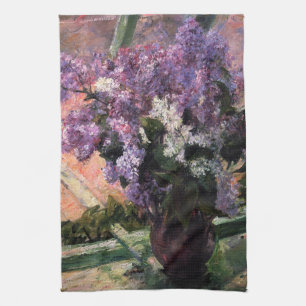 Paño De Cocina Mary Cassatt - Lilacs en una ventana