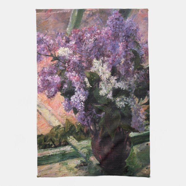 Paño De Cocina Mary Cassatt - Lilacs en una ventana (Vertical)