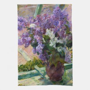 Paño De Cocina Mary Cassatt Lilacs en una ventana
