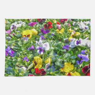 Paño De Cocina Más Pansies