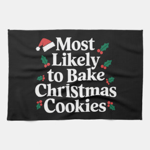 Paño De Cocina Más Propenso A Hornear Galletas Navideñas Familia