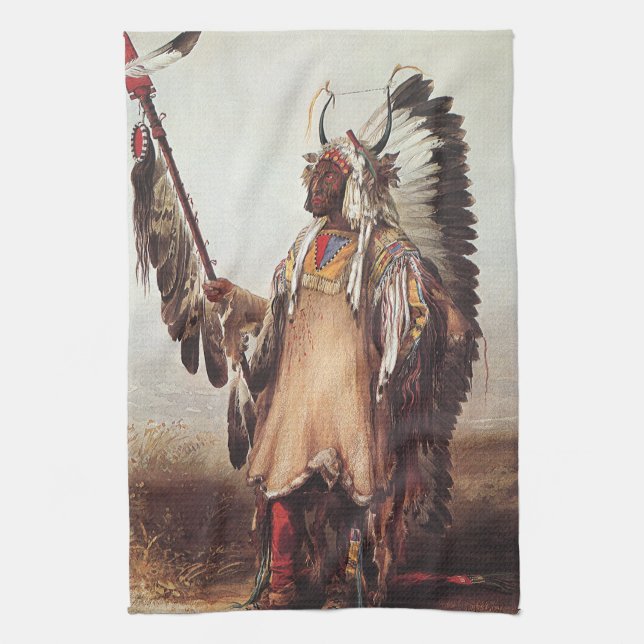 Paño De Cocina Mato-Tope, retrato en jefe de un mandarín de Karl  (Vertical)