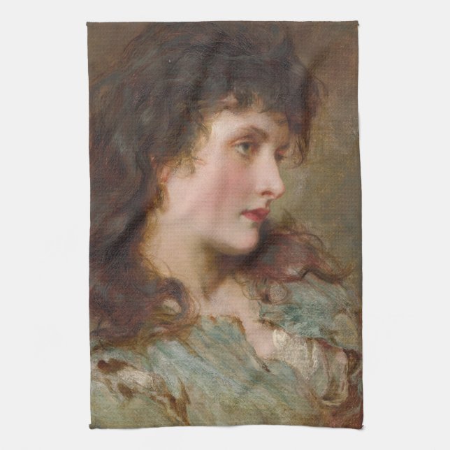 Paño De Cocina Maud (Hermoso retrato femenino) (Vertical)