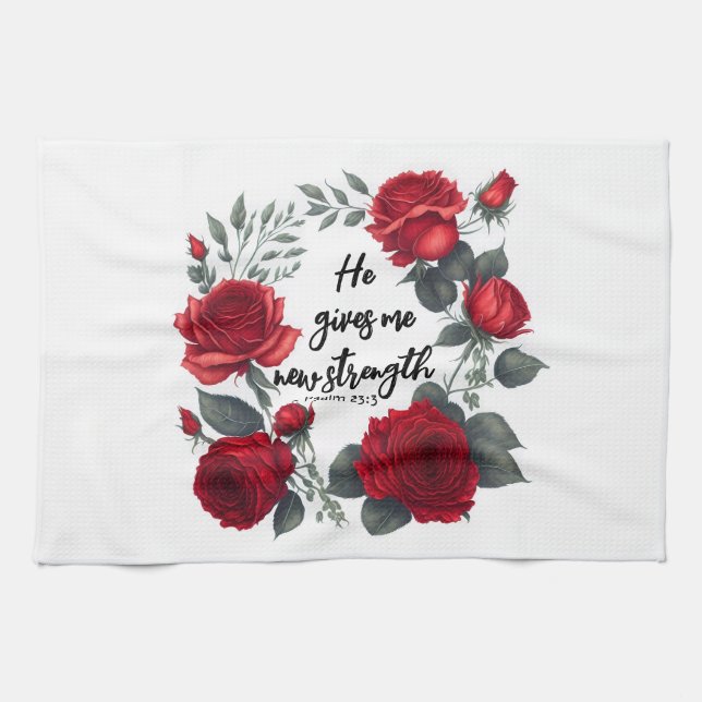 Paño De Cocina Me Da Una Nueva Fuerza (Horizontal)