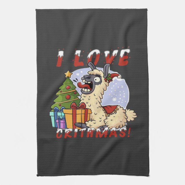 Paño De Cocina ME ENCANTA CRITHMAS Llama (Vertical)