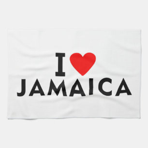Paño De Cocina Me encanta el país de Jamaica como el turismo de v