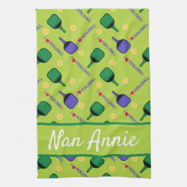 Paño De Cocina Me encanta Pickleball green