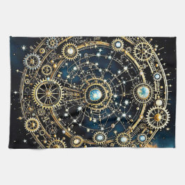 Paño De Cocina Mecanismo celeste Arte cósmico