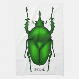 Paño De Cocina Mecynorhina torquata personalizado ilustracion