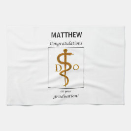 Paño De Cocina Médica de Osteopatía Felicitaciones por Graduación