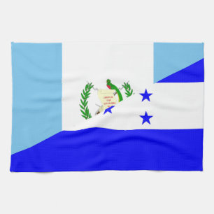 Paño De Cocina medio símbolo de la bandera de Guatemala Honduras
