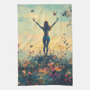 Paño De Cocina Meditación Serena al Amanecer (1)