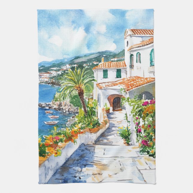 Paño De Cocina Mediterranean Summer (Vertical)