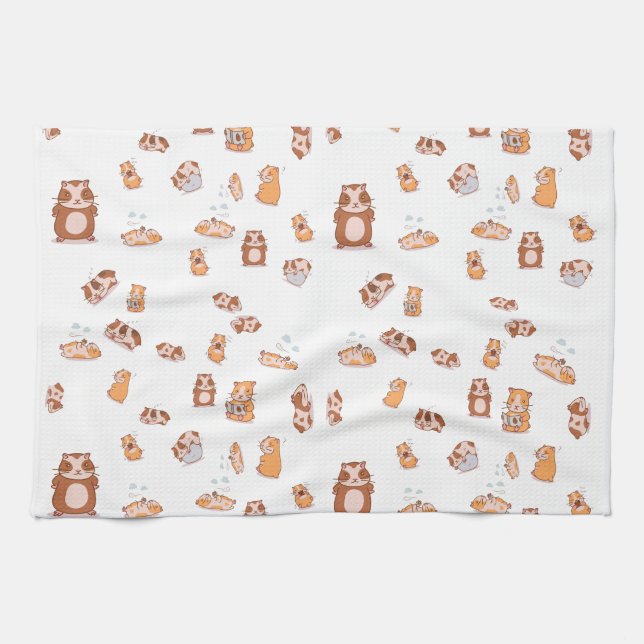 Paño De Cocina Meerschweinchen Armee niedliches Pattern (Horizontal)