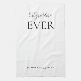 Paño De Cocina Mejor Abuela, Personalizado Blanco O Cualquier Col
