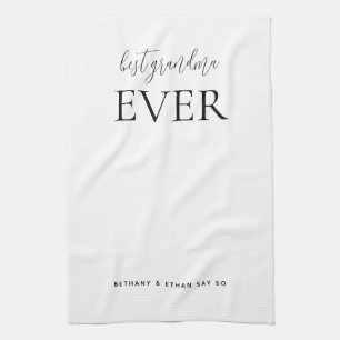 Paño De Cocina Mejor Abuela, Personalizado Blanco O Cualquier Col
