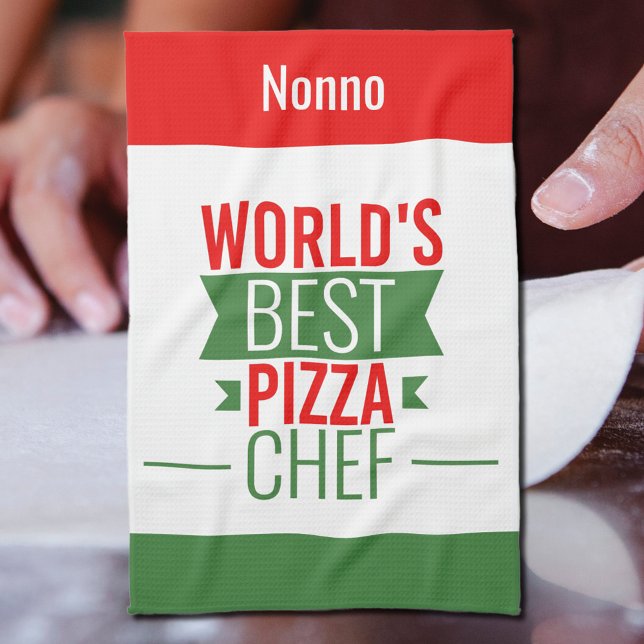 Paño De Cocina Mejor chef de pizza del mundo (Subido por el creador)