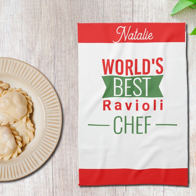 Paño De Cocina Mejor Chef Ravioli del Mundo - personalizado (Subido por el creador)