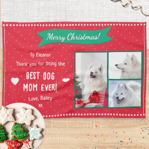 Paño De Cocina Mejor Colage de Fotos de Mascotas para Mamá Perro