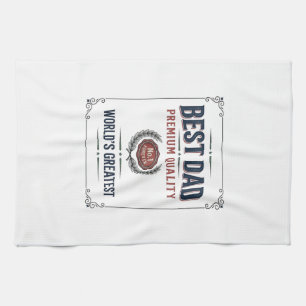 Paño De Cocina Mejor diseño de camiseta con grabado vintage para 