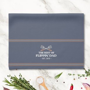 Paño De Cocina Mejor Flippin Dad Spatula Funny Retro