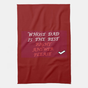 Paño De Cocina Mejor pregunta y respuesta de papá