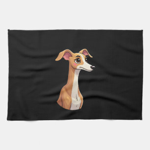 Paño De Cocina Mejor vida con Arabian Greyhound Long Sleeve T-Shi