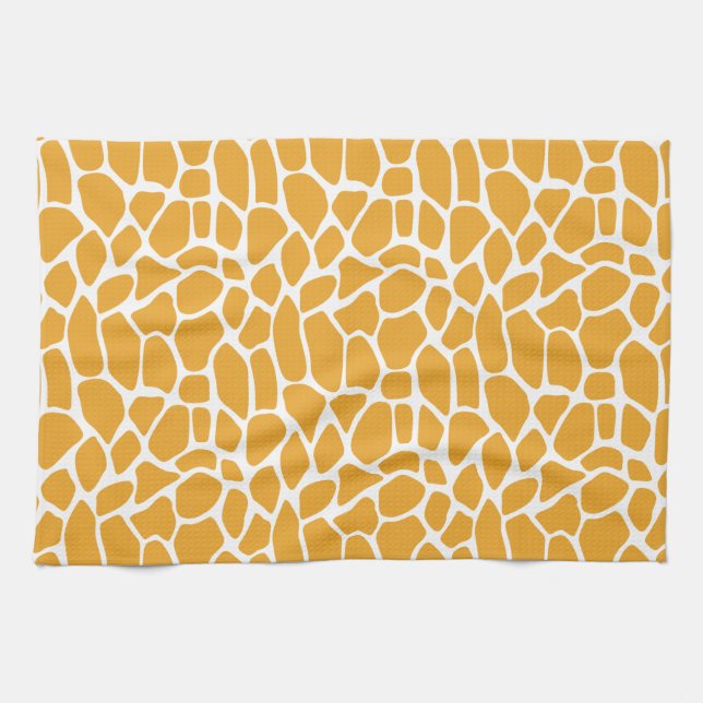 Paño De Cocina Mellow Yellow Giraffe Pattern (Horizontal)