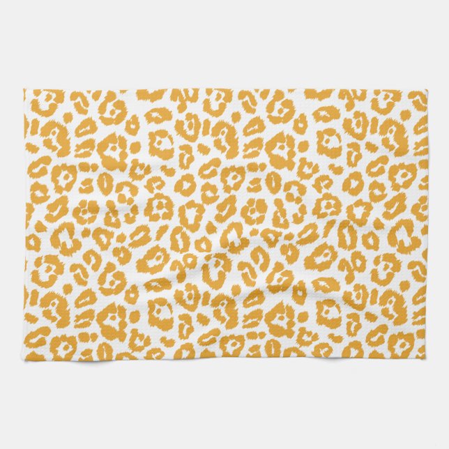 Paño De Cocina Mellow Yellow Leopardo Pattern (Horizontal)