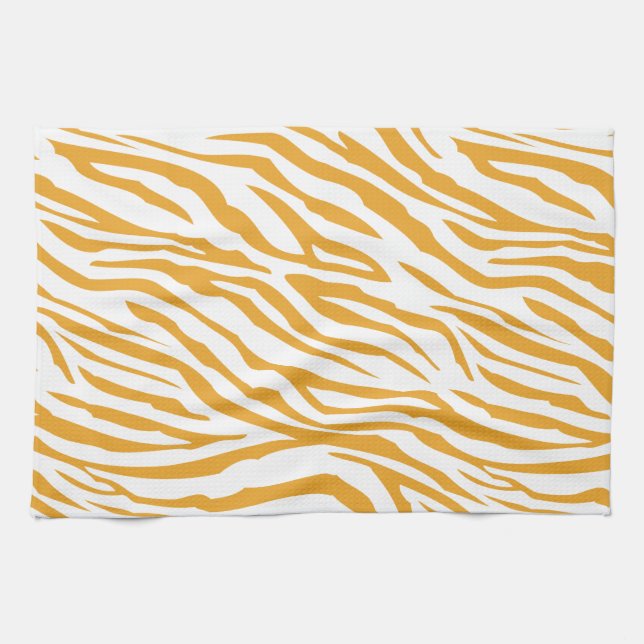 Paño De Cocina Mellow Yellow Zebra Pattern (Horizontal)