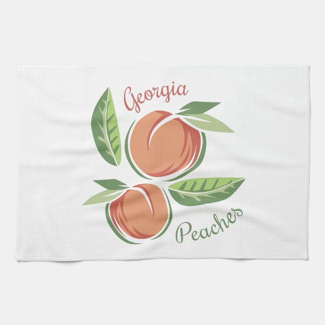 Paño De Cocina Melocotones de Georgia (Horizontal)