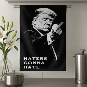 Paño De Cocina Meme Divertido Dedo Medio Trump 2026