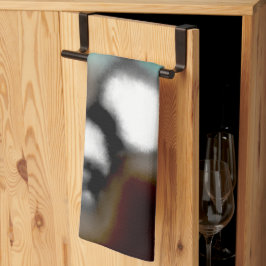 Paño De Cocina Mensaje en una botella: Resumen de Brown, Verde az