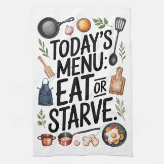 Paño De Cocina Menú de Hoy