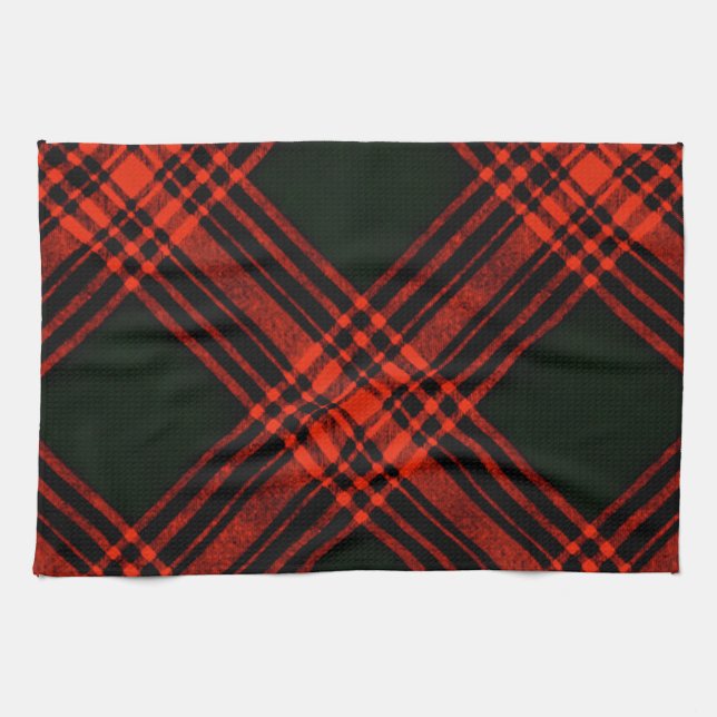 Paño De Cocina Menzies Caza de antigüedades Tartan Plaid Scottish (Horizontal)