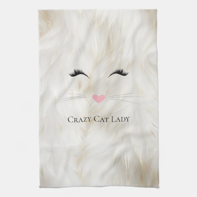 Paño De Cocina Meow Crazy Cat Lady (Vertical)