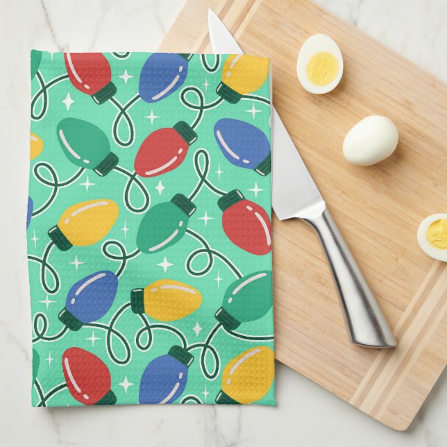 Paño De Cocina Merry & Bright Lights (Doblado Cuarto)