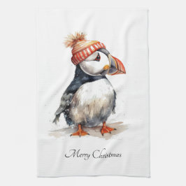 Paño De Cocina Merry Puffin, personalizado