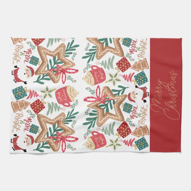 Paño De Cocina Merry y Bright (Horizontal)