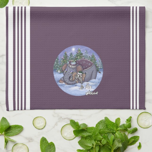 Paño De Cocina Metalphant Wilbur & Mom Kitchen Towel (Doblado)