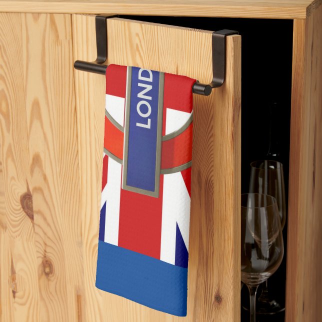 Paño De Cocina Metro de Londres/Bandera Británica (Pliegue de tercios)