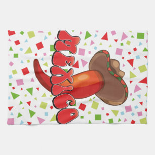 Paño De Cocina México Chili Pepper lindo fiesta
