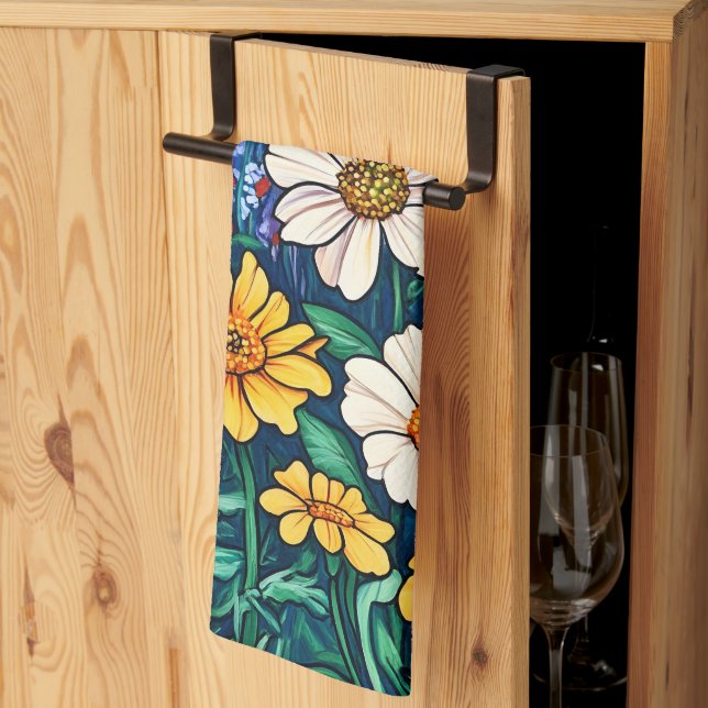 Paño De Cocina Mezcla de flores (Pliegue de tercios)