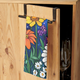 Paño De Cocina Mezcla de flores