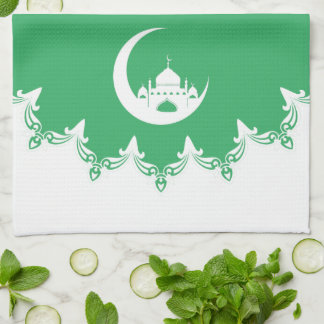 Paño De Cocina Mezquita Blanca en Crescent Moon Ramadan